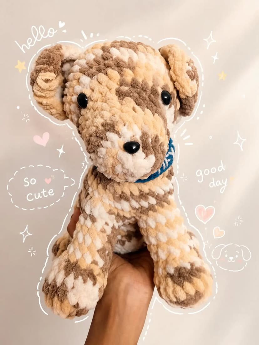 Custom Dog Crochet Plushie