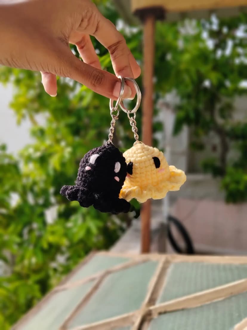 Boo & Bae Keychain Duo